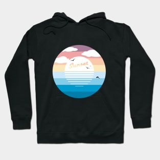 Breathtaking sunset at the beach Hoodie